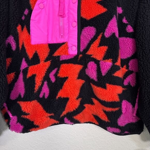 Free People Jacket Women Small Rocky Ridge Fleece Bolts of Love Cozy FP Movement - Picture 5 of 9